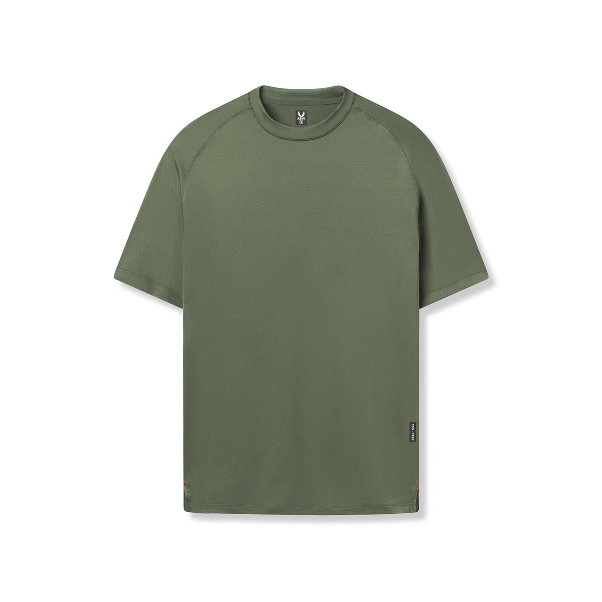 0918. AeroSilver® Fitted Tee - Olive | ASRV