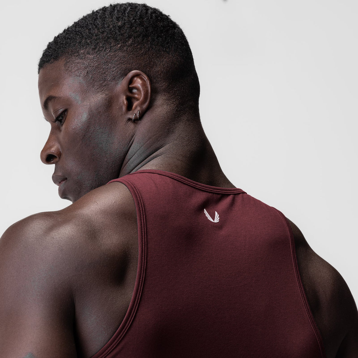 0924. Supima® Essential Slim Tank - Crimson | ASRV