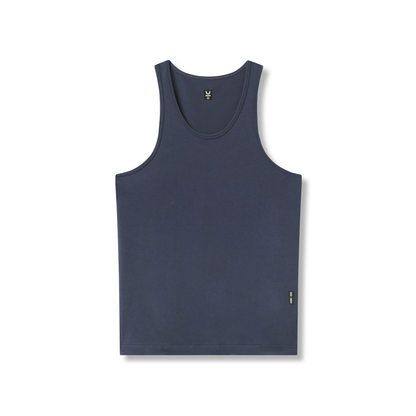 0924. Supima® Essential Slim Tank - Navy | ASRV