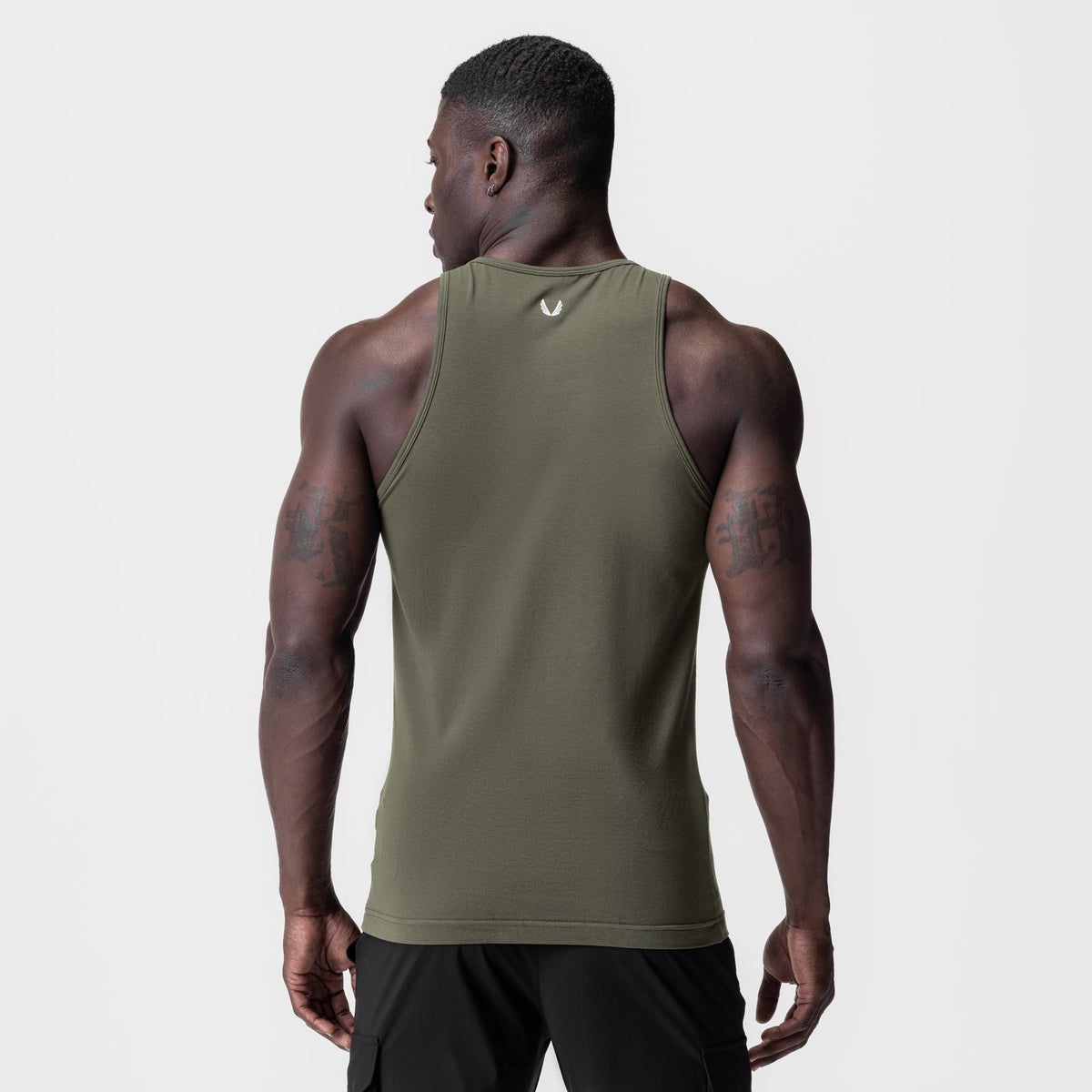 0924. Supima® Essential Slim Tank - Olive | ASRV