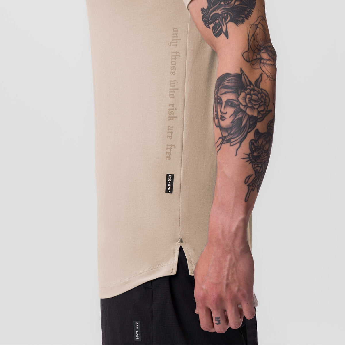 0767. Supima® Established Tee - Beige | ASRV