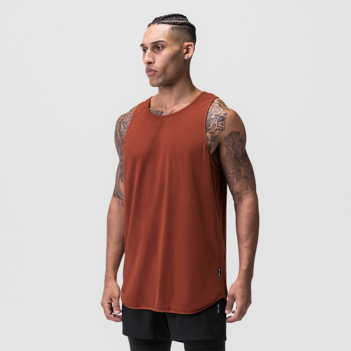 0780. Supima® Extended Tank Top - Brick | ASRV