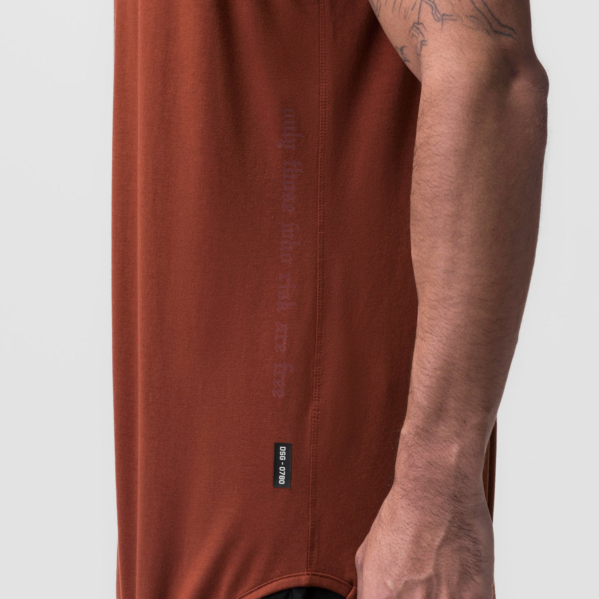 0780. Supima® Extended Tank Top - Brick | ASRV