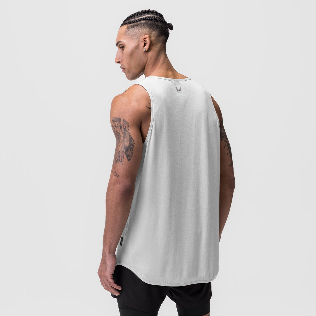 0780. Supima® Extended Tank Top - White | ASRV