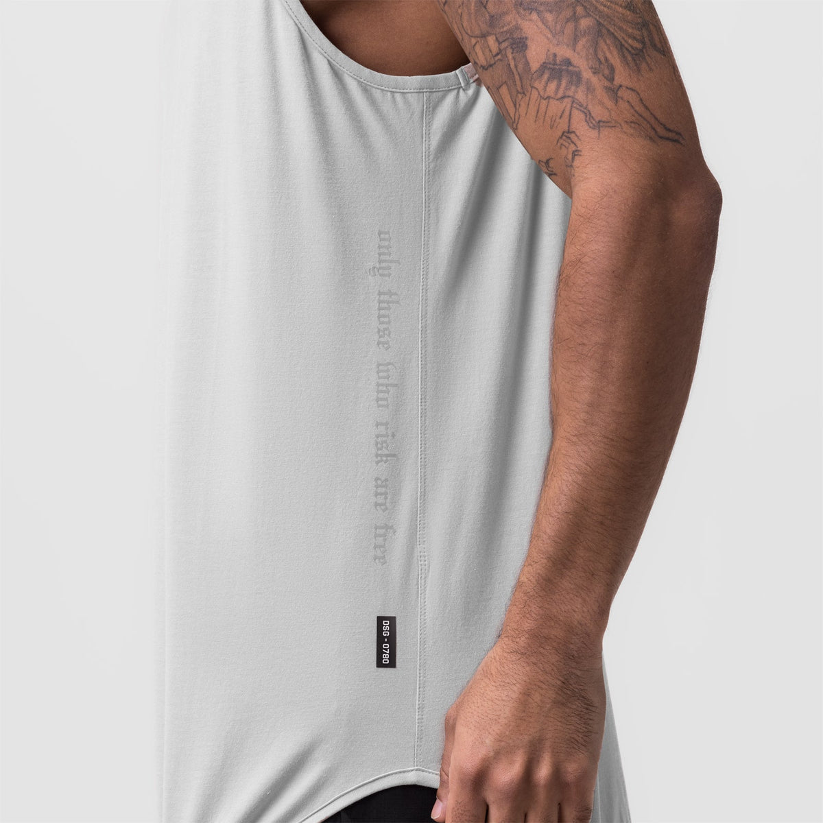 0780. Supima® Extended Tank Top - White | ASRV
