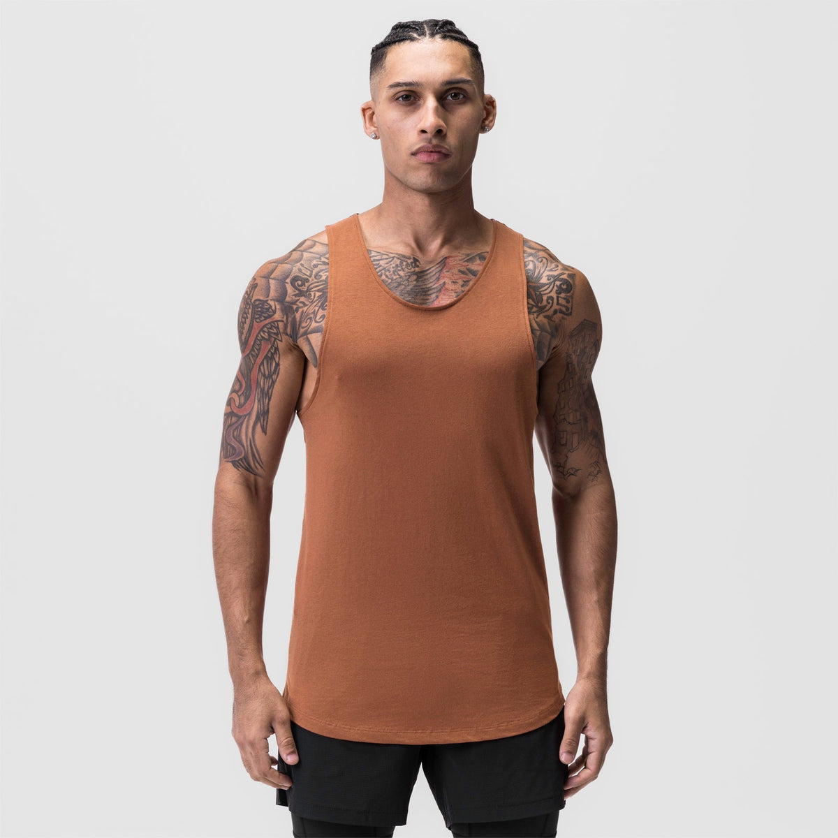 0808. Supima® Vented Tank - Rust | ASRV