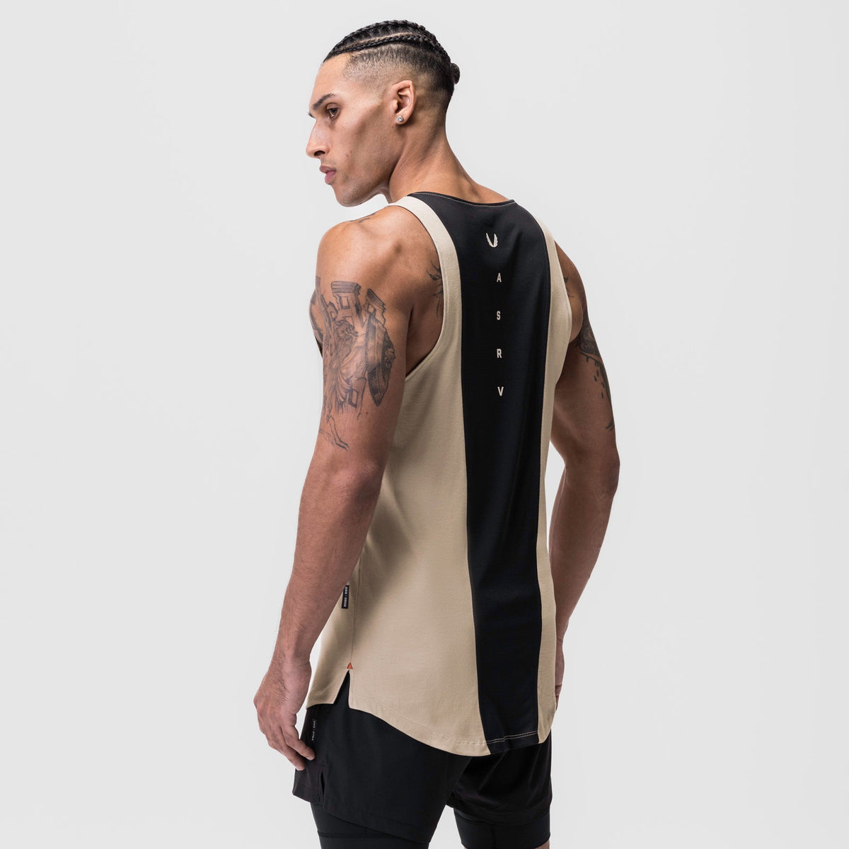 0808. Supima® Vented Tank - Beige | ASRV