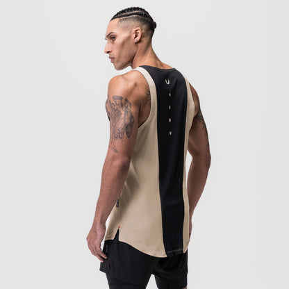 0808. Supima® Vented Tank - Beige | ASRV