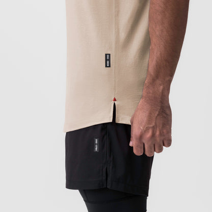 0808. Supima® Vented Tank - Beige | ASRV