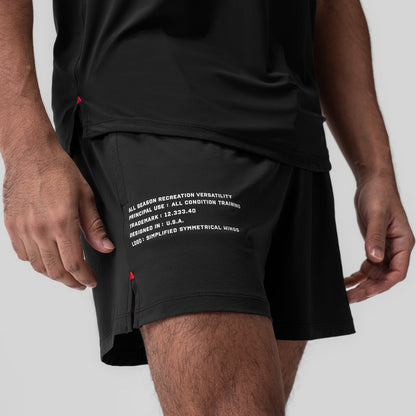 0942. Aerotex™ 5" Training Short - Black | ASRV