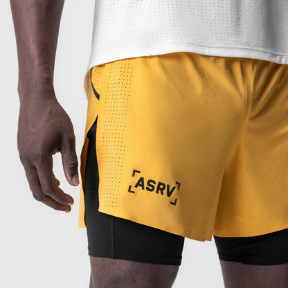 0951. Aerotex™ 4" High Split Liner Short - Amber | ASRV