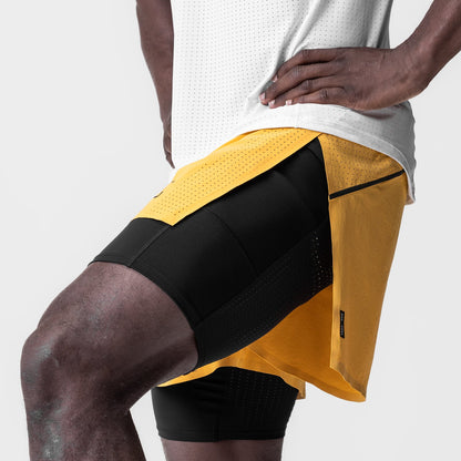 0951. Aerotex™ 4" High Split Liner Short - Amber | ASRV