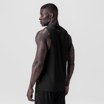 0837. 3D-Lite® 2.0 Lycra® Muscle Tank - Black "RP" | ASRV