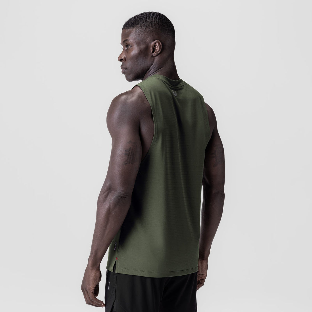 0837. 3D-Lite® 2.0 Lycra® Muscle Tank - Olive "RP" | ASRV