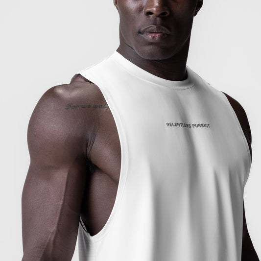 0837. 3D-Lite® 2.0 Lycra® Muscle Tank - White "RP" | ASRV