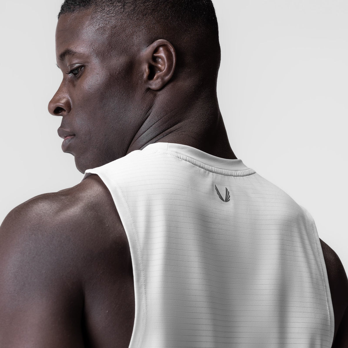 0837. 3D-Lite® 2.0 Lycra® Muscle Tank - White "RP" | ASRV