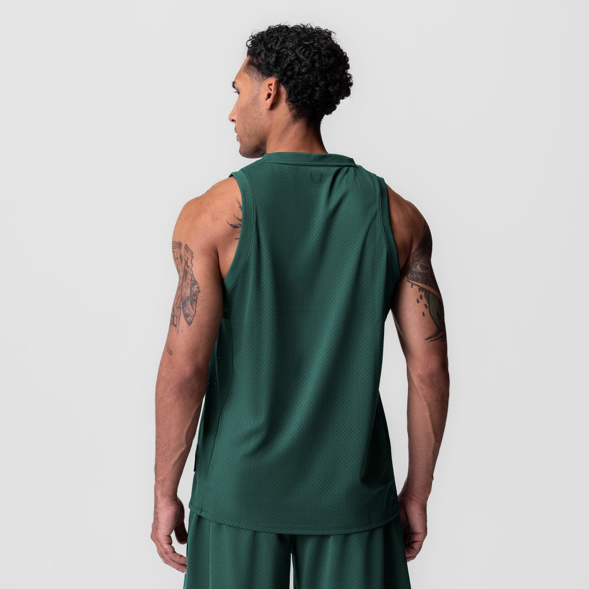 0990. Ion-Mesh Basketball Jersey - Forest Green | ASRV