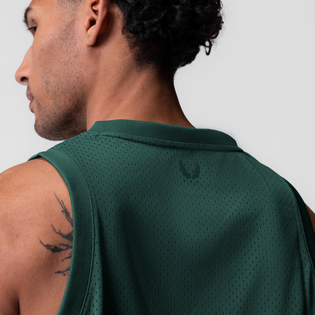 0990. Ion-Mesh Basketball Jersey - Forest Green | ASRV