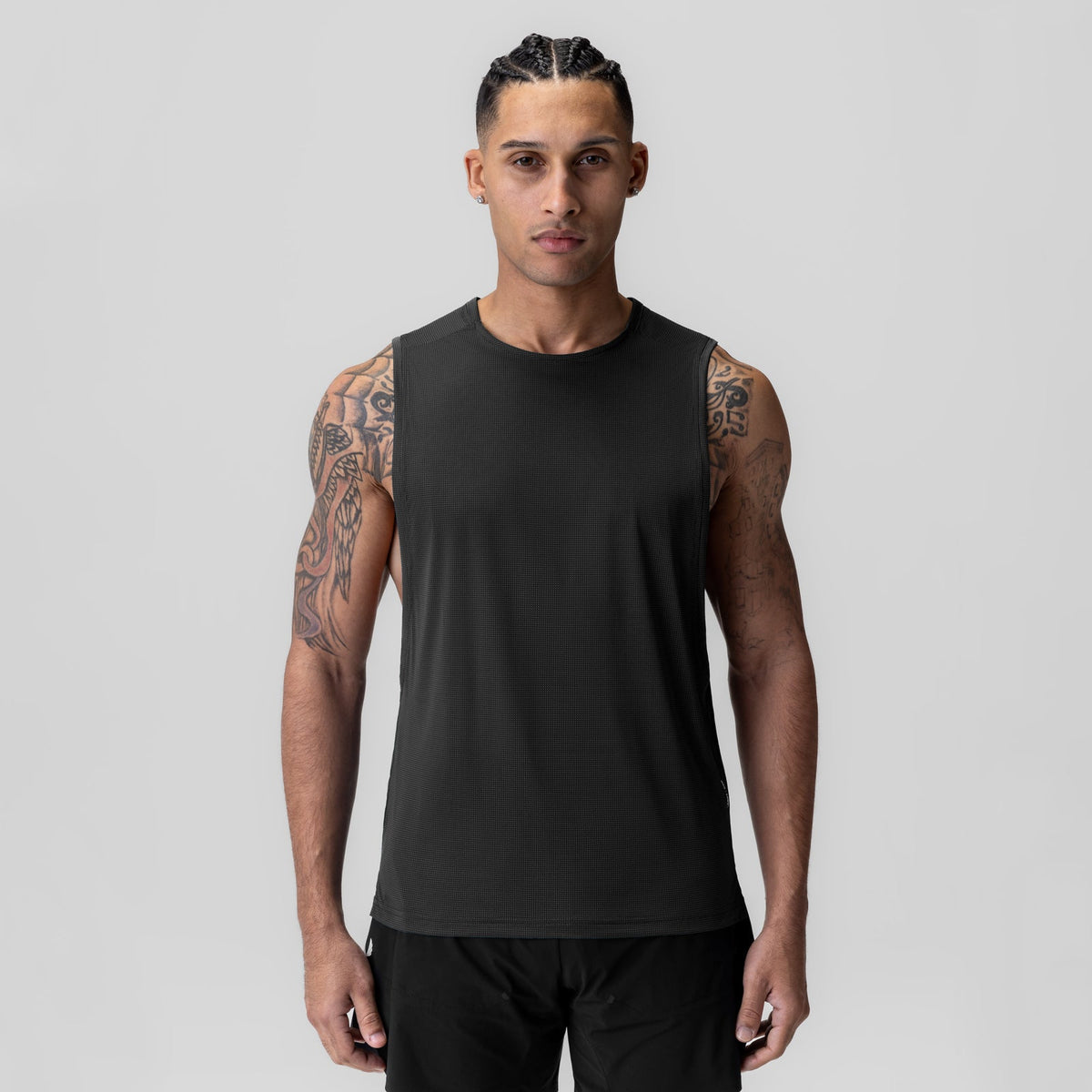 1061. Ice-Skin™ Muscle Tank - Black | ASRV