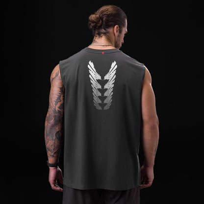 0807. Tech Essential™ Relaxed Cutoff - Space Grey "Brush Stroke" | ASRV