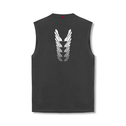 0807. Tech Essential™ Relaxed Cutoff - Space Grey "Brush Stroke" | ASRV