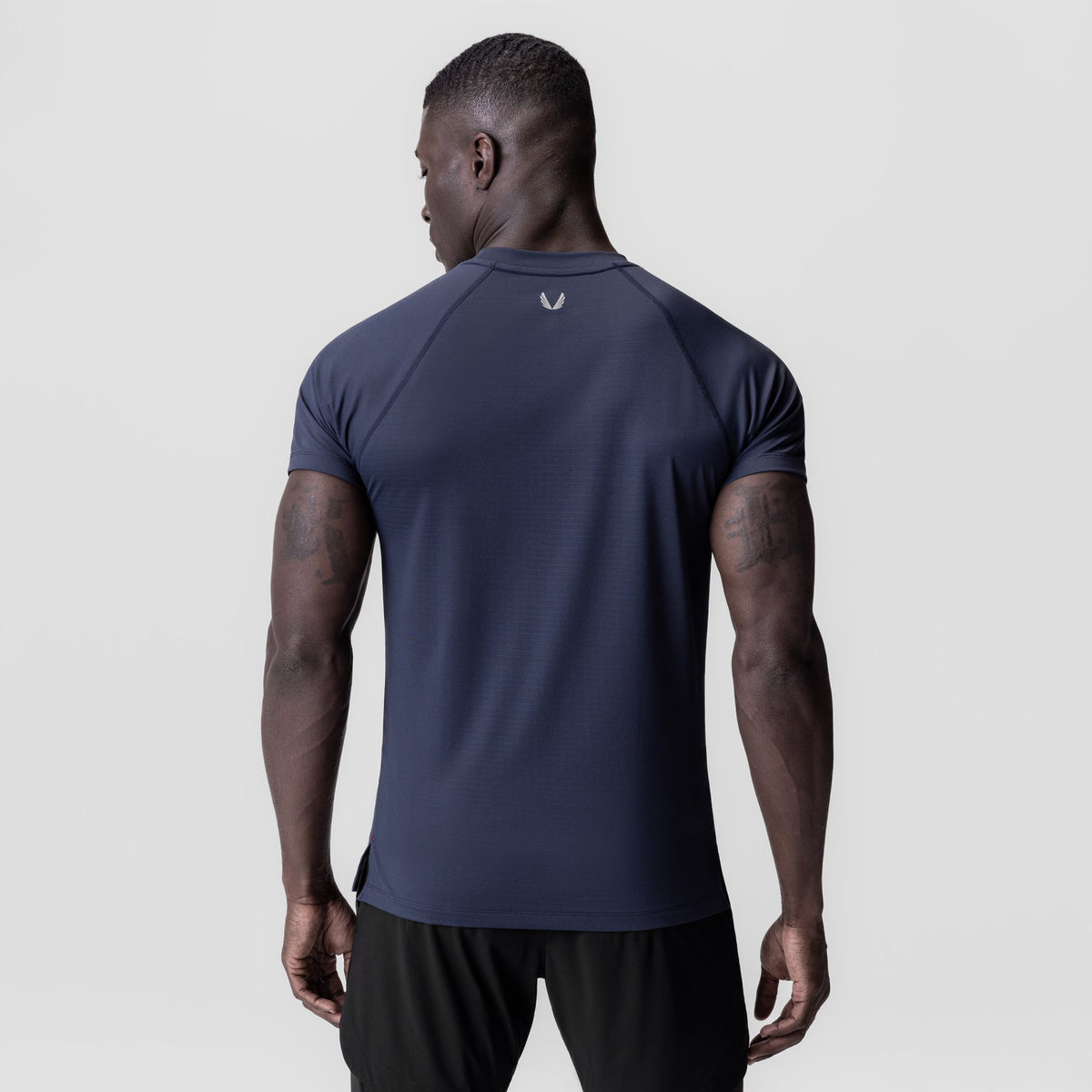 0839. 3D-Lite® 2.0 Lycra® Fitted Tee - Navy "OTWR" | ASRV