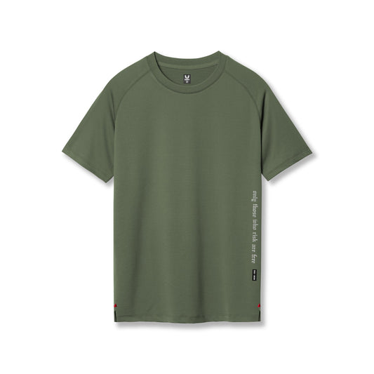 0839. 3D-Lite® 2.0 Lycra® Fitted Tee - Olive "OTWR" | ASRV
