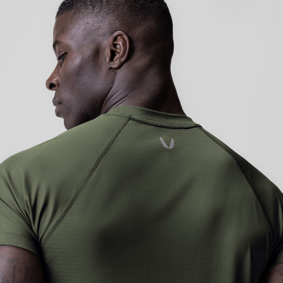 0839. 3D-Lite® 2.0 Lycra® Fitted Tee - Olive "OTWR" | ASRV