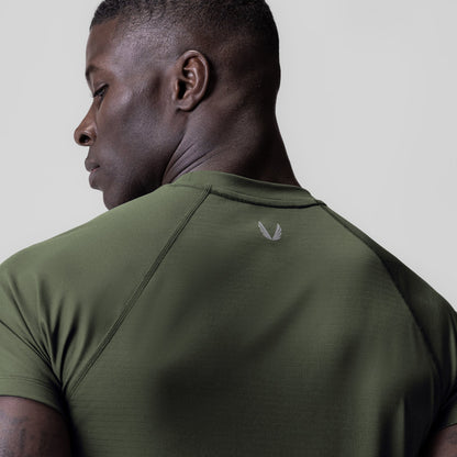 0839. 3D-Lite® 2.0 Lycra® Fitted Tee - Olive "OTWR" | ASRV
