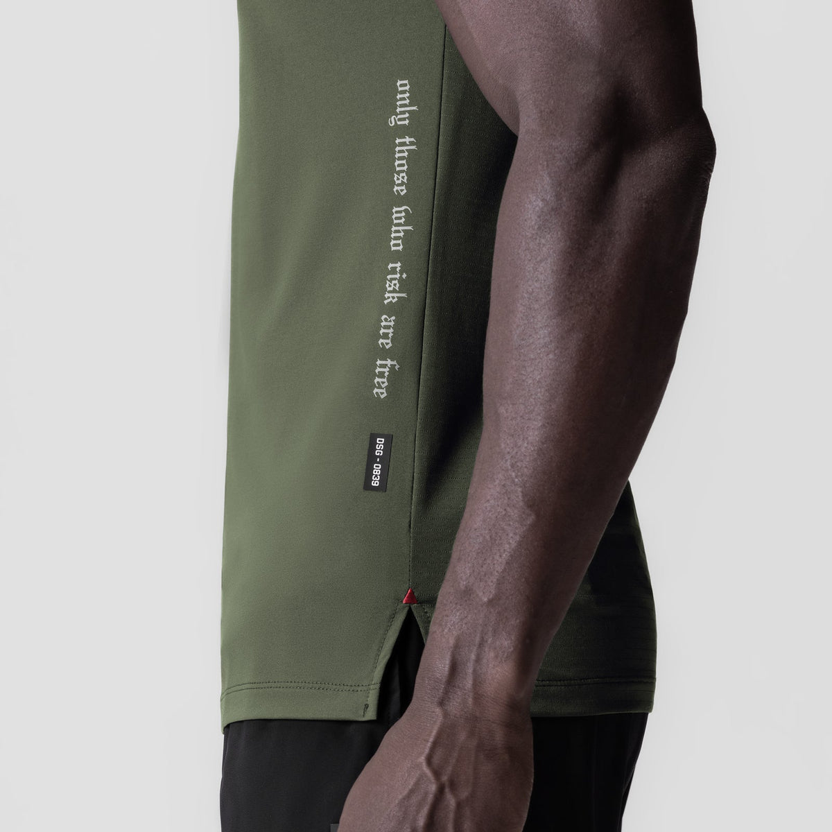 0839. 3D-Lite® 2.0 Lycra® Fitted Tee - Olive "OTWR" | ASRV