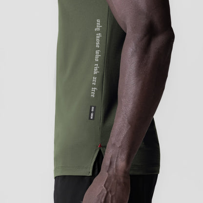 0839. 3D-Lite® 2.0 Lycra® Fitted Tee - Olive "OTWR" | ASRV