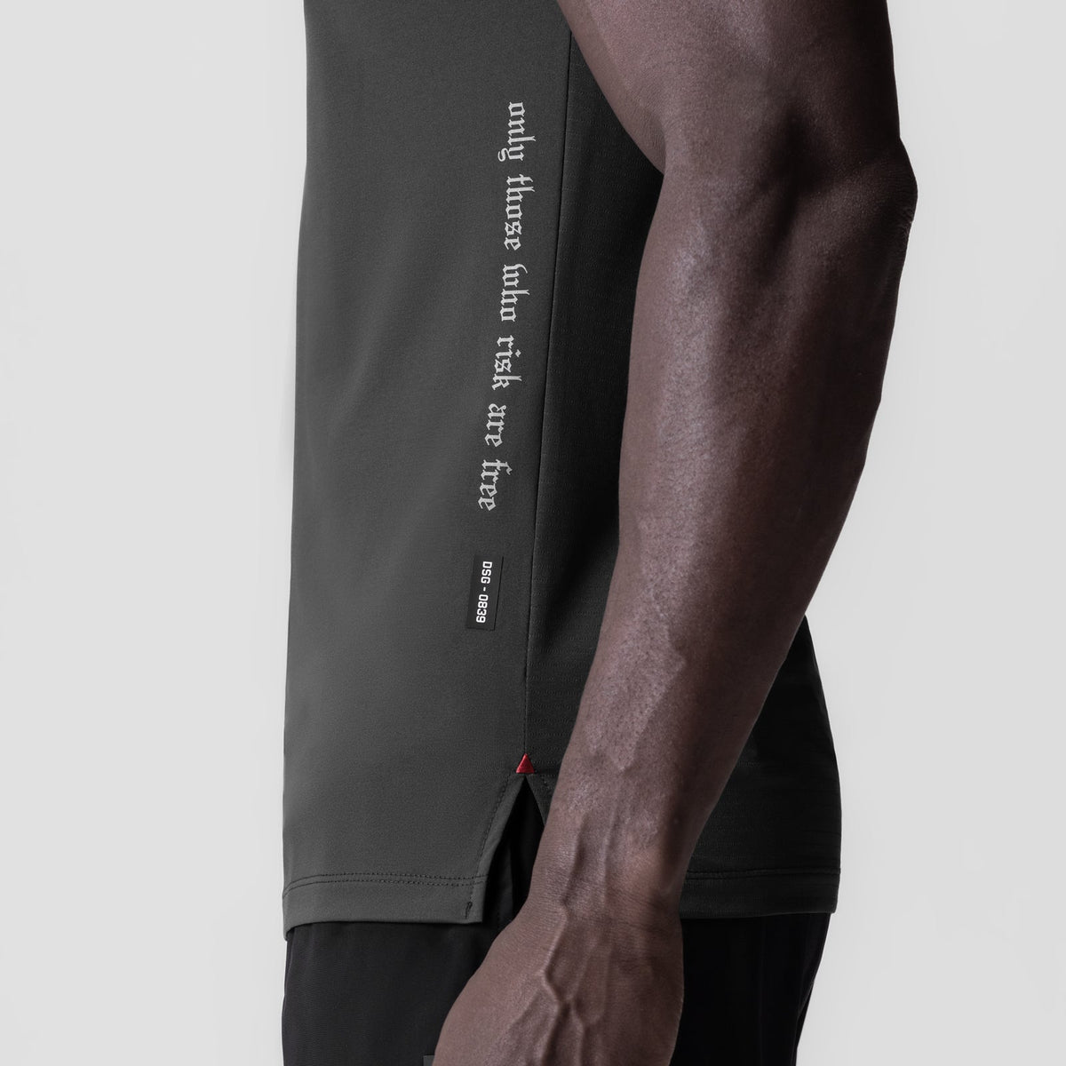 0839. 3D-Lite® 2.0 Lycra® Fitted Tee - Space Grey "OTWR" | ASRV
