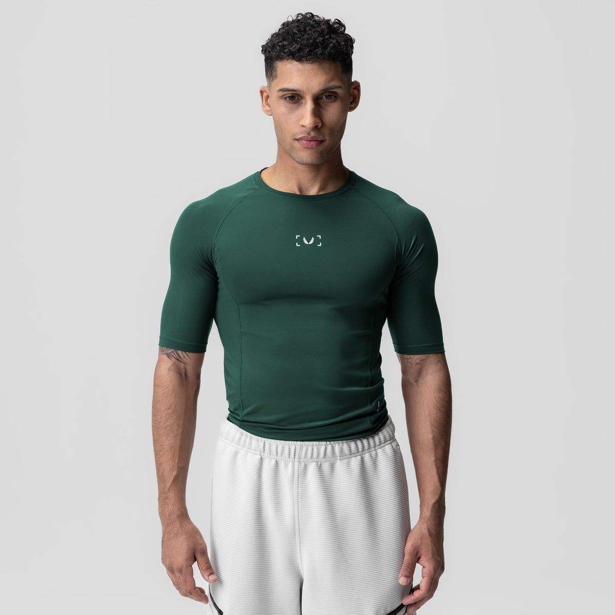1027. WarpFlexx-Lite® Half-Sleeve Baselayer - Forest Green | ASRV