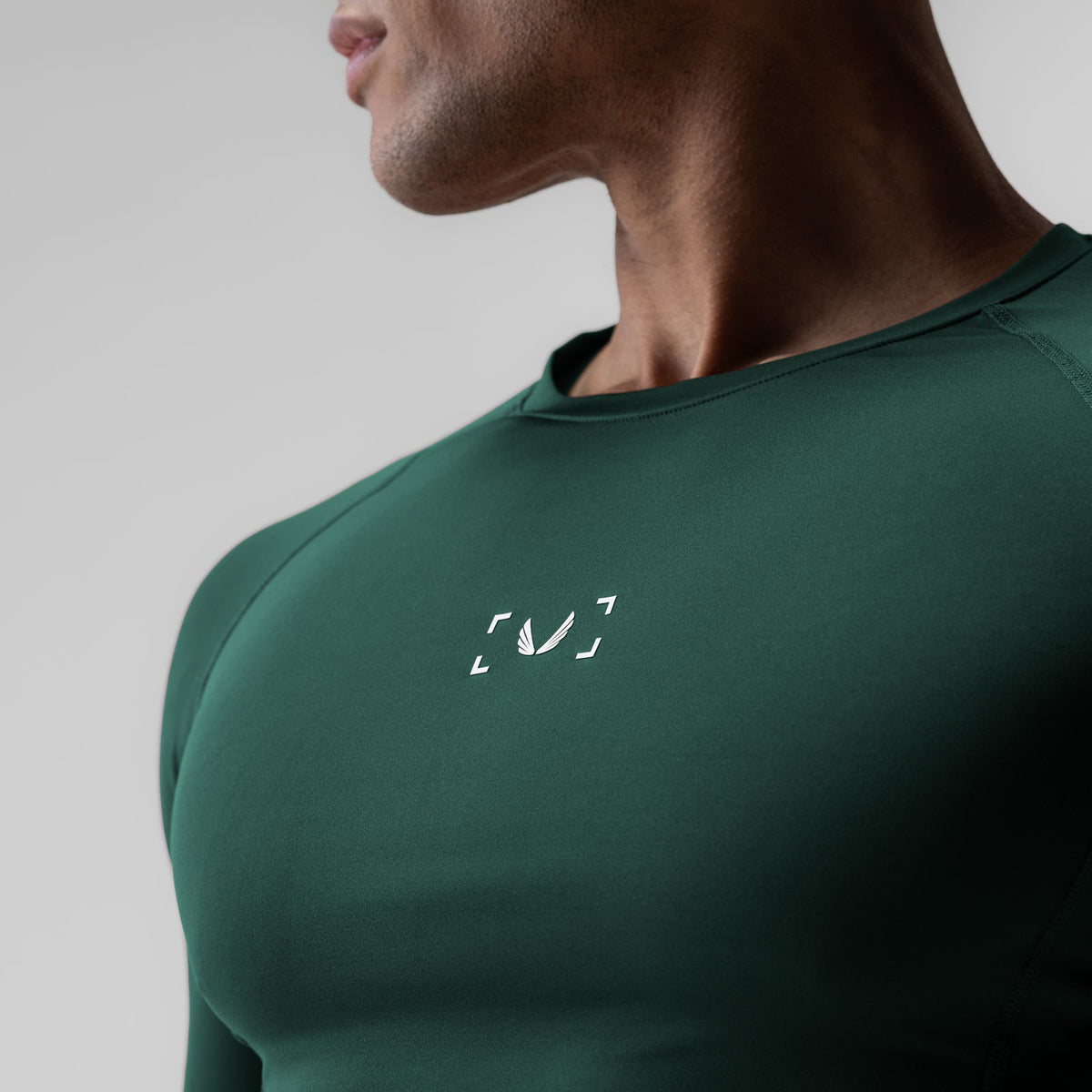 1027. WarpFlexx-Lite® Half-Sleeve Baselayer - Forest Green | ASRV