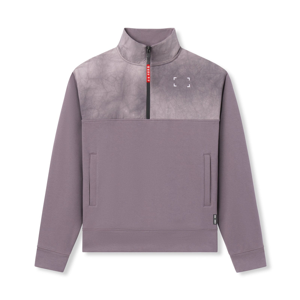 0903. Tech-Terry™ Paneled Quarter Zip - Moonscape "Wave Dye" | ASRV