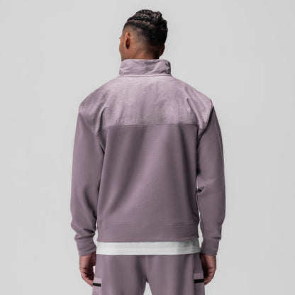 0903. Tech-Terry™ Paneled Quarter Zip - Moonscape "Wave Dye" | ASRV