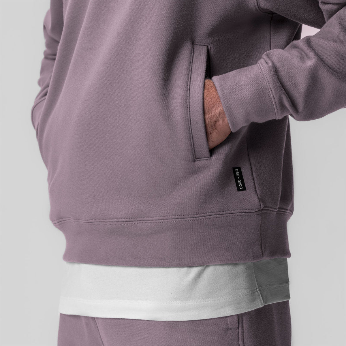 0903. Tech-Terry™ Paneled Quarter Zip - Moonscape "Wave Dye" | ASRV