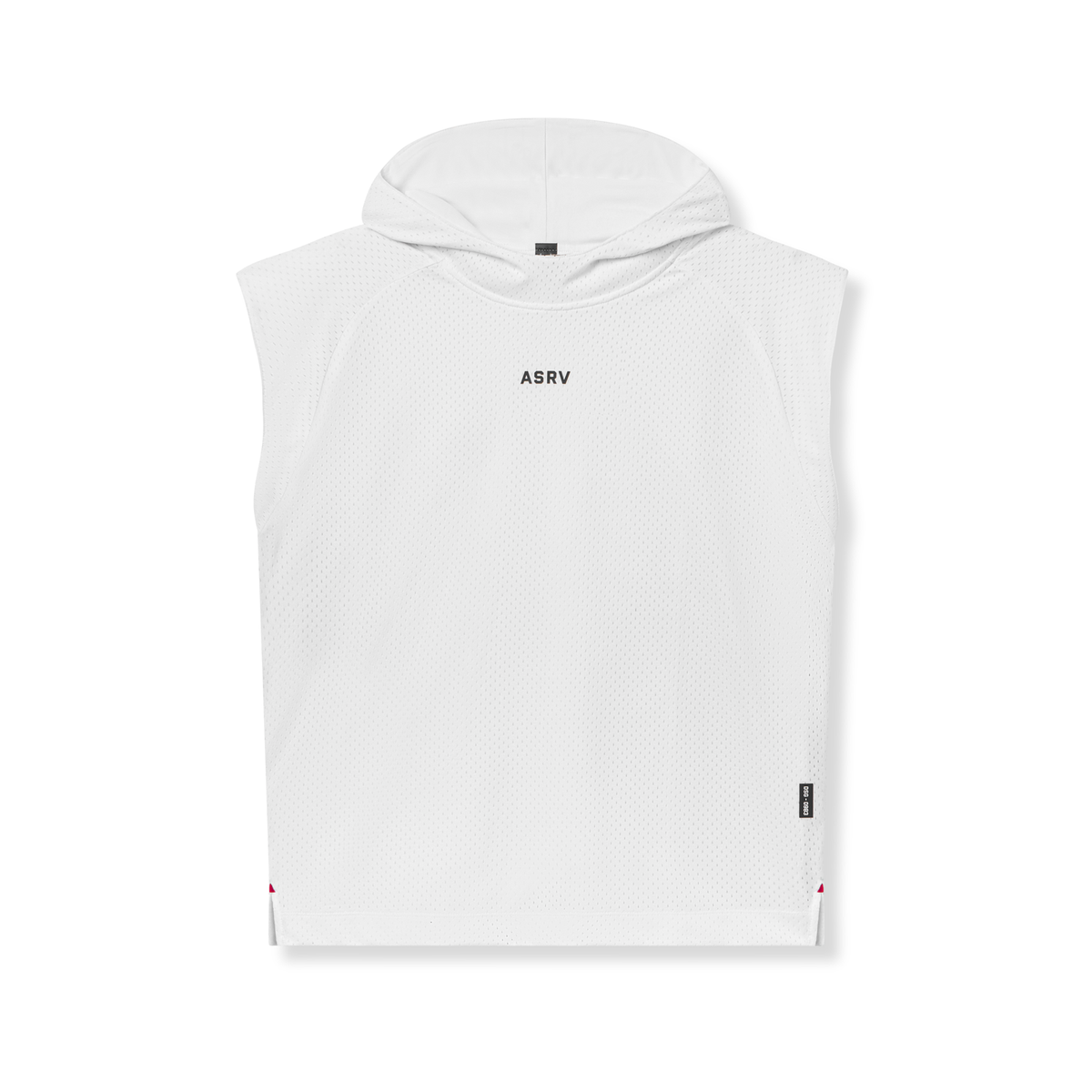 0983. Reversible 2-in-1 Cutoff Hoodie - White | ASRV