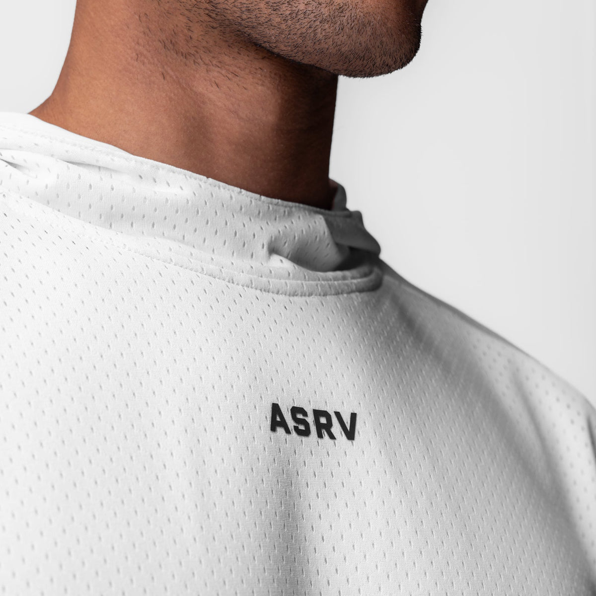 0983. Reversible 2-in-1 Cutoff Hoodie - White | ASRV