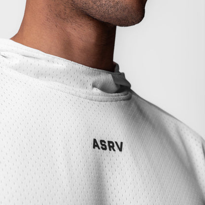 0983. Reversible 2-in-1 Cutoff Hoodie - White | ASRV