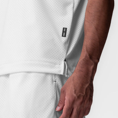 0983. Reversible 2-in-1 Cutoff Hoodie - White | ASRV