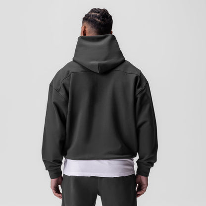 0648. Tech-Terry™ Hoodie - Space Grey "Space Bracket" | ASRV