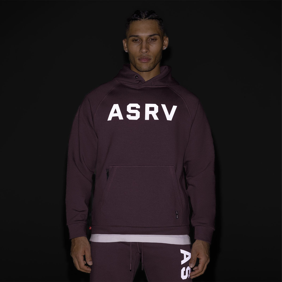 0905. Tech-Terry™ Weather-Ready Training Hoodie - Deep Purple "ASRV" | ASRV