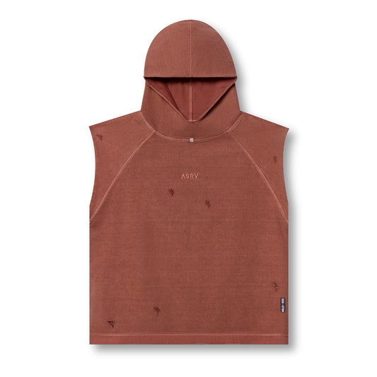 0799. Tech Essential™ Cutoff Hoodie - Faded Brick | ASRV