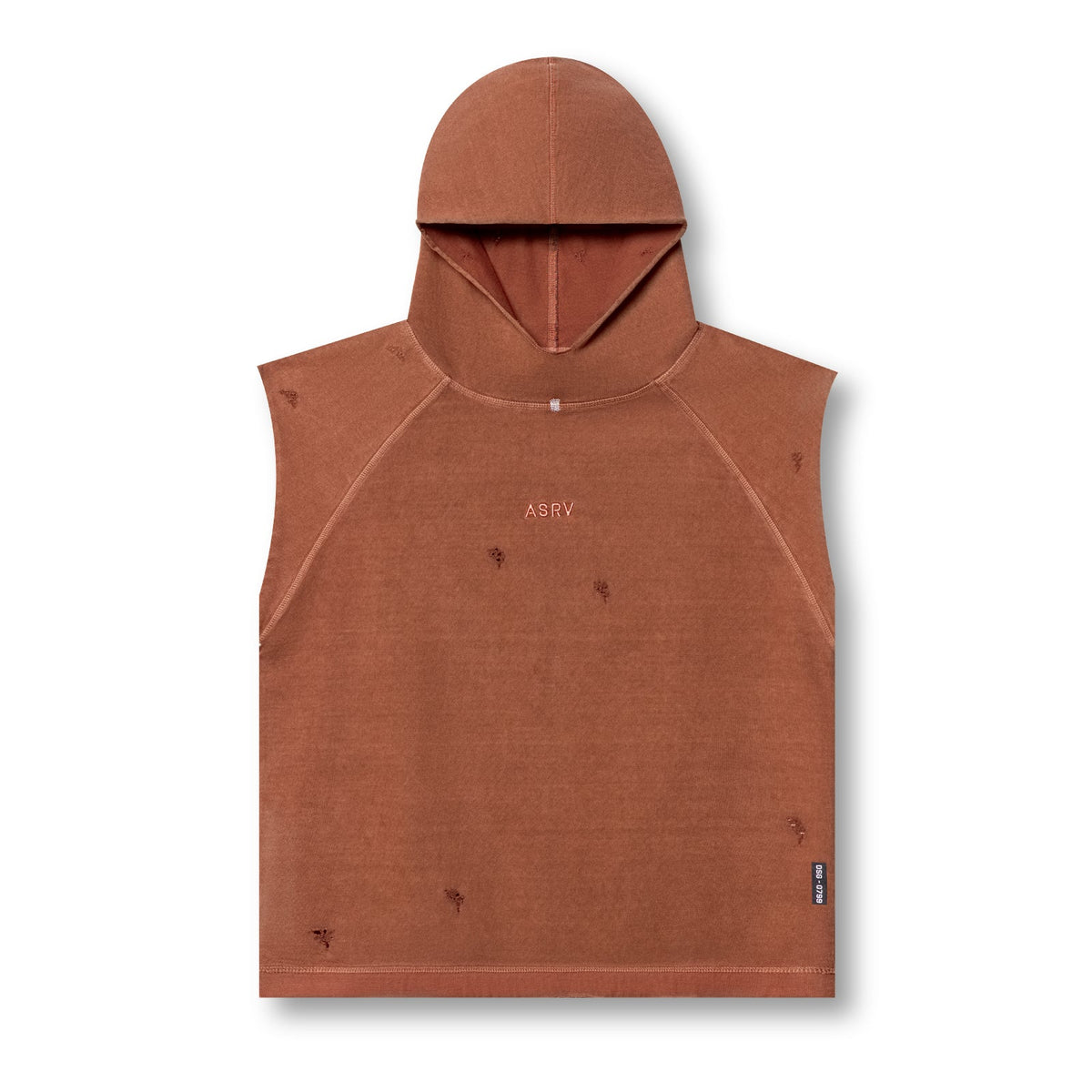 0799. Tech Essential™ Cutoff Hoodie - Faded Rust | ASRV