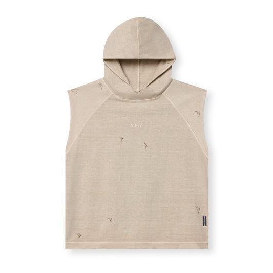 0799. Tech Essential™ Cutoff Hoodie - Faded Beige | ASRV