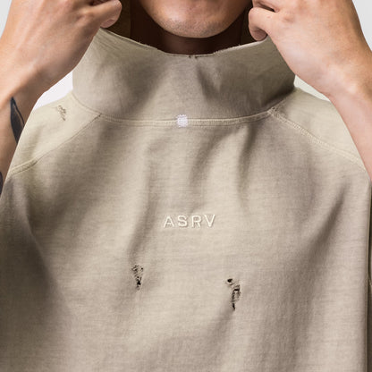 0799. Tech Essential™ Cutoff Hoodie - Faded Beige | ASRV