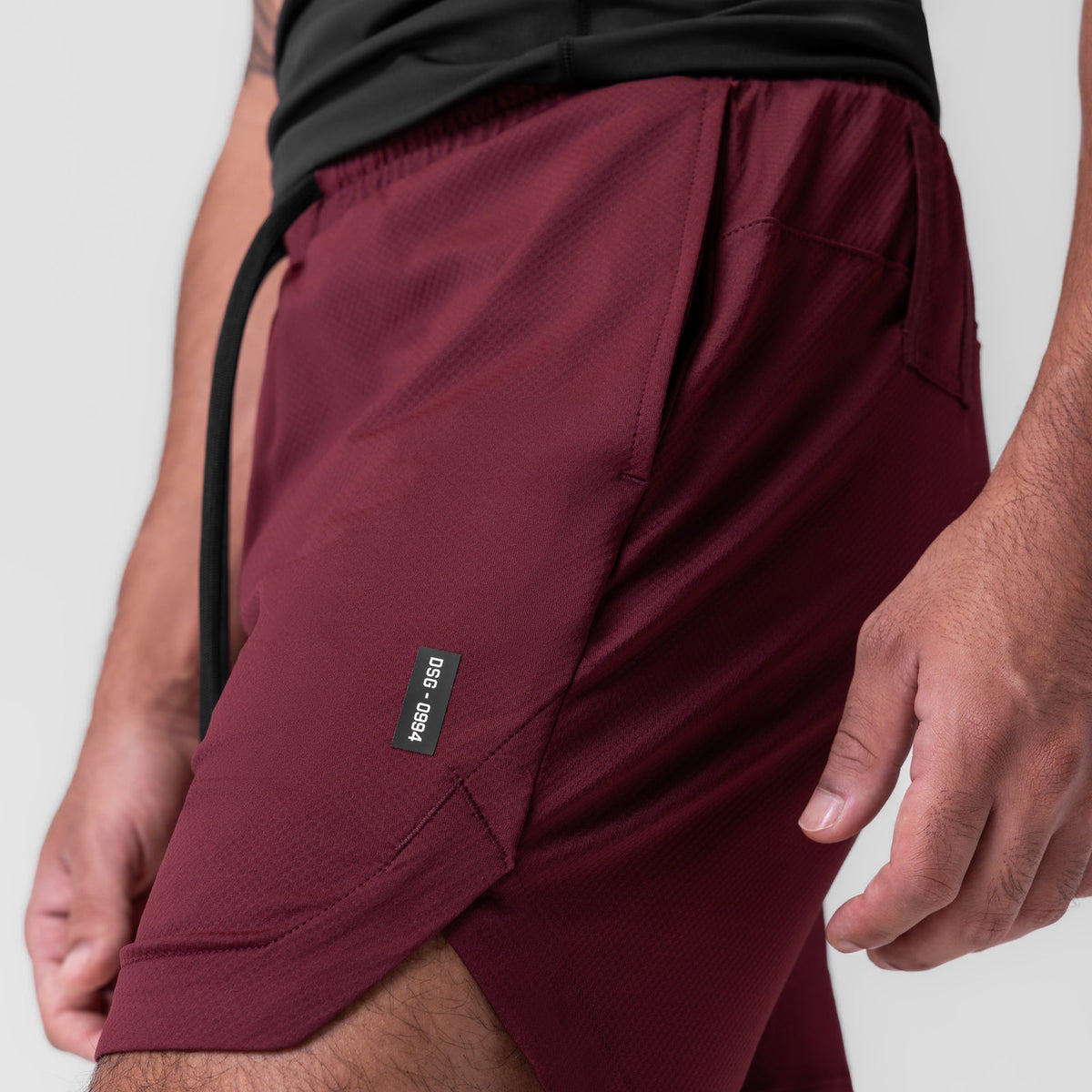 0994. AeroSilver® 7" Linerless Short - Crimson | ASRV