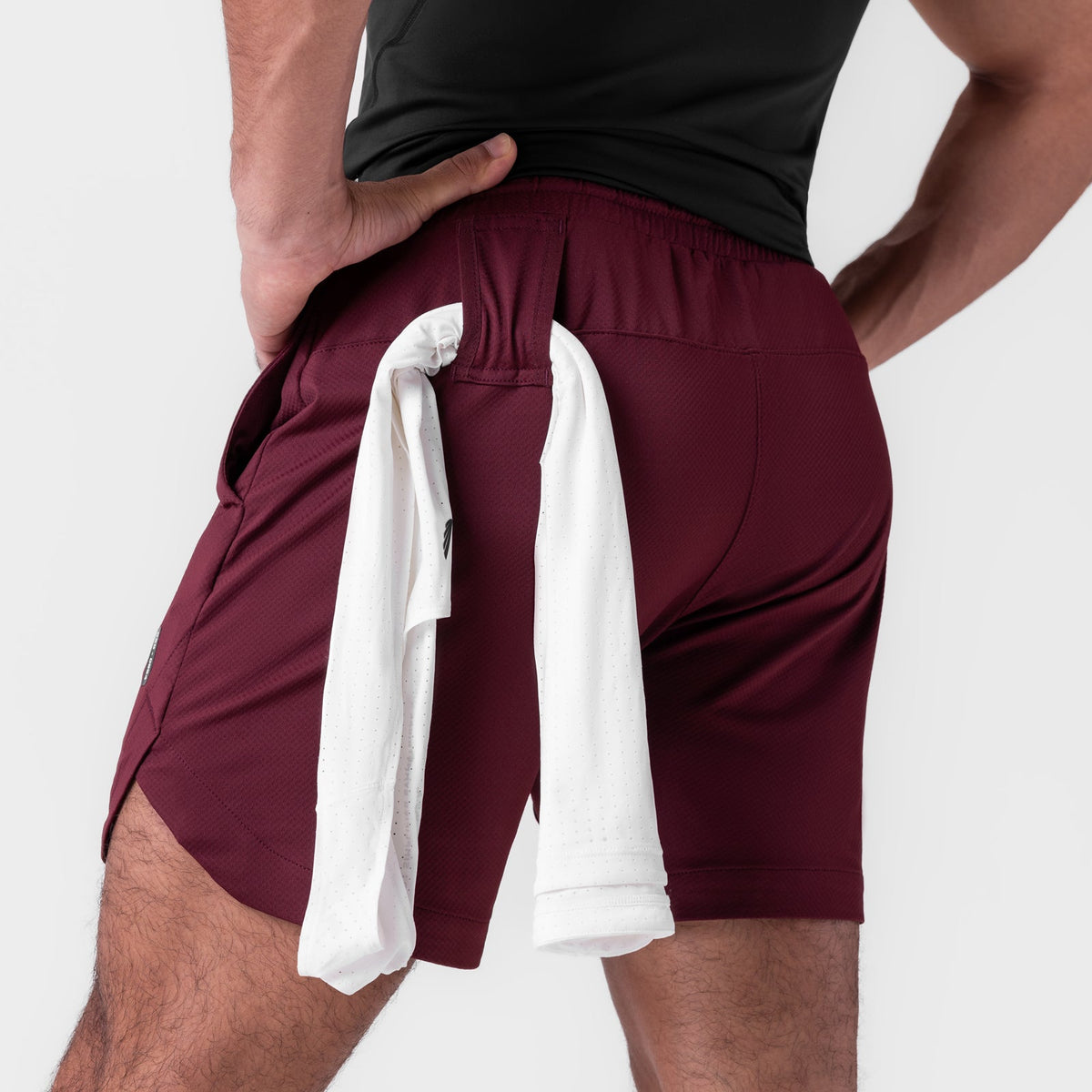 0994. AeroSilver® 7" Linerless Short - Crimson | ASRV