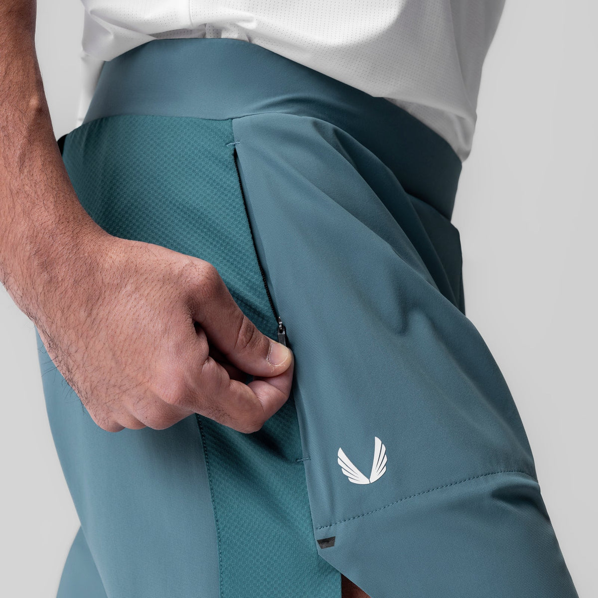 1064. Tetra-Lite® 6" Bonded Training Short - Storm | ASRV